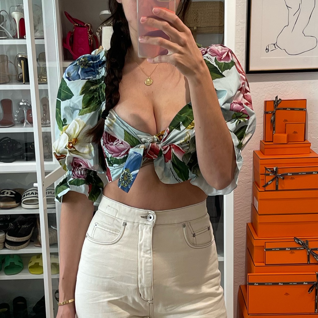Dolce & Gabbana Floral Crop Top It40